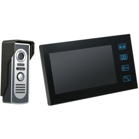 Kit de videoportero seguro OWSOO con pantalla táctil de 7 pulgadas, cámara exterior impermeable y visión nocturna.