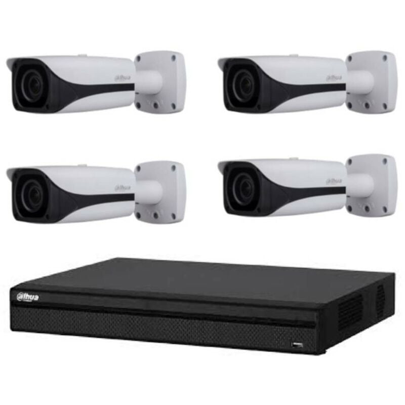 Dahua - Kit de Vidéosurveillance dvr HCVR8208AS3 et 4 Caméras Box ir DH-HAC-HFW3231EZT