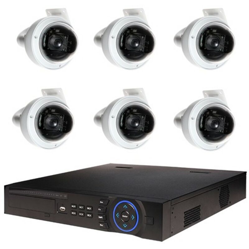 Dahua - Kit de Vidéosurveillance Enregistreur dvr et 6 Caméras Dôme Analogiques hdcvi
