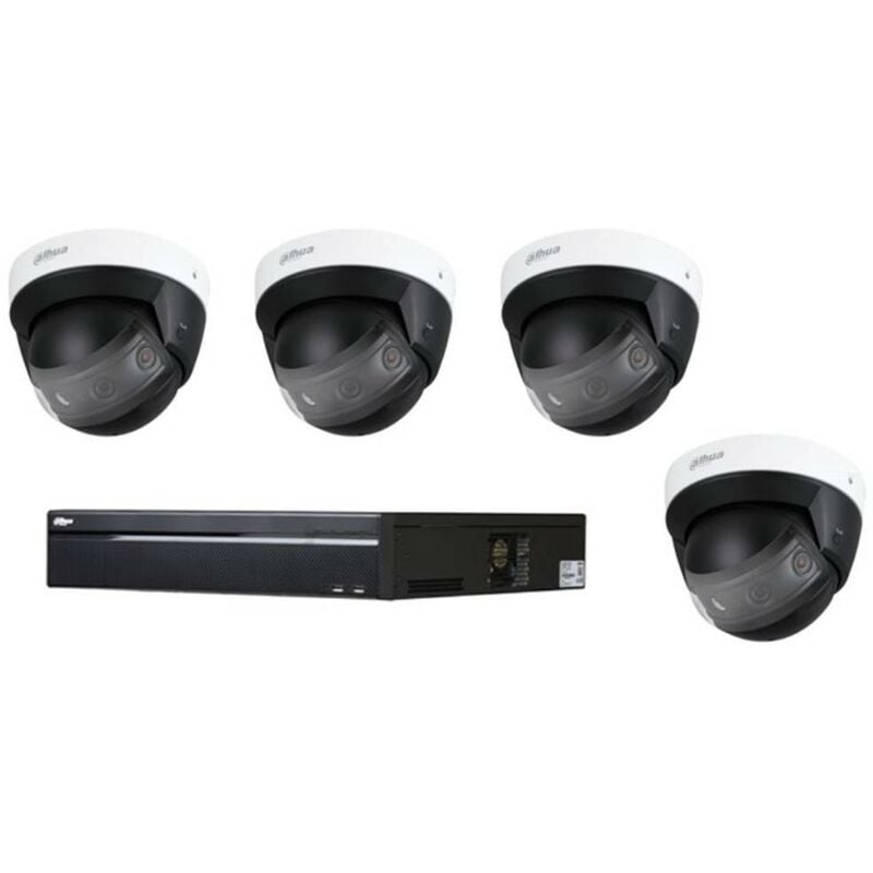 Dahua - Kit de Vidéosurveillance Enregistreur nvr et 4 Caméras Dôme ip Panoramiques