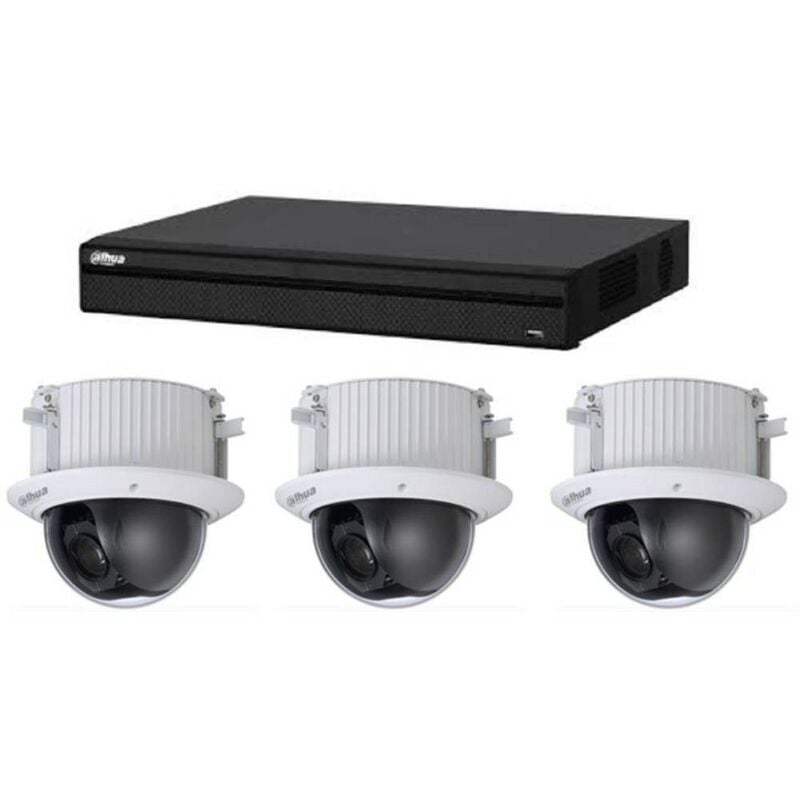 Kit de Vidéosurveillance Samsung DVR HCVR8208AS3 et 3 Caméras Dôme SD52C225I-HC-S2