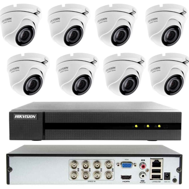 Hikvision - kit caméra externe 8 caméras 4MP ahd 500GB