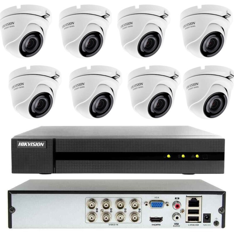 Dome video surveillance kit 8 cameras 4MP 2 tb - Hikvision