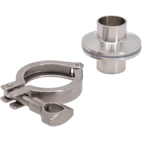 Kit de virole de soudure sanitaire OD de 3/4" avec triple collier de