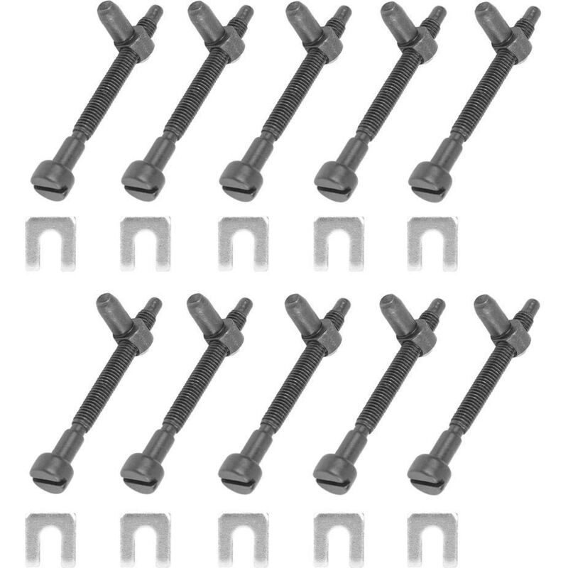 Kit de vis de tendeur de réglage de chaîne 10 pièces pour Husqvarna 162181266268272 272XP 281288288EPA 61 66 - Jeffergarden