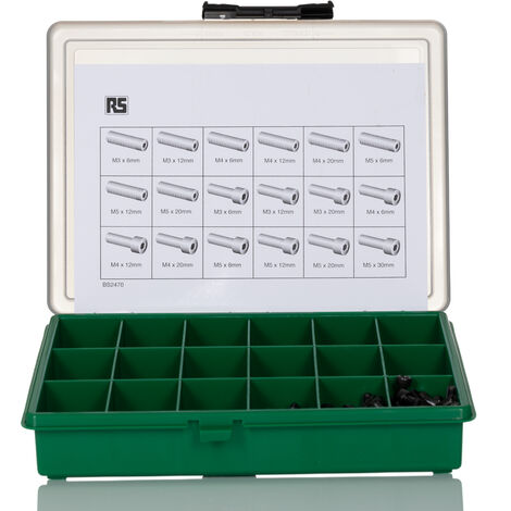 Kit de vis en Acier, 450 pièces, Vis sans tête, M3, M4, M5 ( Prix pour 1 Kit )