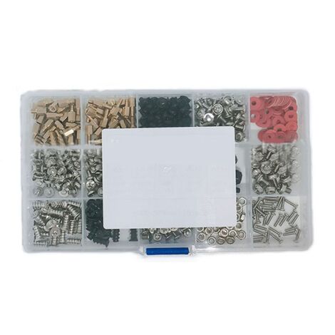 [Kit de vis informatique] Ensemble de 502 vis, entretoises et rondelles en acier carbone pour assemblage et réparation de châssis PC
