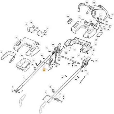 KIT DE VITESSES CABLE NP53 3S CONCESSIONNAIRE 07/08 ORIGINAL STIGA - 381030021/0