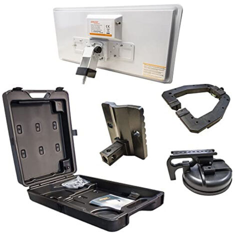 Kit de Voyage Antenne Satellite Plate Selfsat H30D + Support pour TV HD + Valise de transport - LNB intégré, Pour Camping Car Caravane Voiture Camion