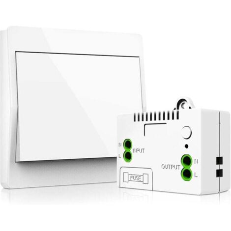 Kit d'éclairage sans fil, AC90 250 V, sans piles, avec récepteur, étanche IP65, télécommande, auto-alimenté, pas de câblage nécessaire, plaque murale, émetteur, (kit à 1 Voies)