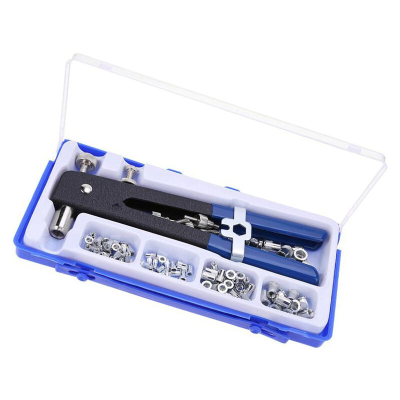 Ahlsen - Kit d'écrous à rivets filetés pour filetage M3 M4 M5 M6 M8, 106 pinces à rivets Kit d'écrous à rivets
