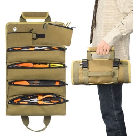 Kit d'électricien, type rouleau, sac d'électricien, sac de rangement, sac suspendu, kit de matériel de montage de voiture