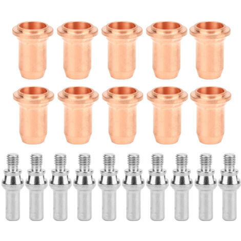 Kit d'électrodes Plasma 52582 et buse de pointe 51312 pour torche PT60, 10 pièces