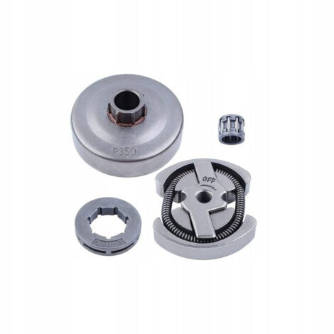 Kit d'embrayage Husqvarna (panier, tambour et embrayage) 137 142 236 136 141 (acier)