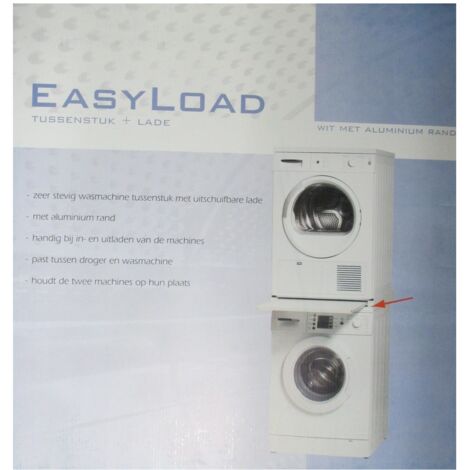 KIT D'EMPILAGE LAVE-LINGE / SÈCHE-LINGE UNIVERSEL À PLATEAU COULISSANT EASYLOAD