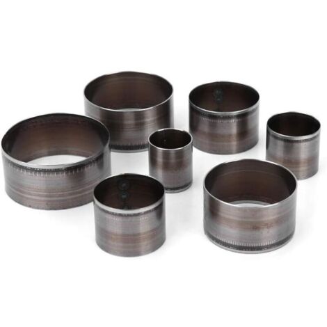 Kit d'emporte-pièces cuir 7pcs – Tailles 20 à 50 mm – Alliage d'acier pour découpes précises – Boîte de rangement incluse