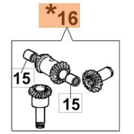 KIT D'ENGRENAGE POUR TAILLE-HAIE MODÈLES BC240H BC241HL ORIGINAL OLEOMAC 58050058A