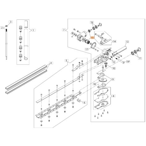 Kit d’engrenages ORIGINAL OLEOMAC coupe-haies BCH 250 D - HH 30 61460096