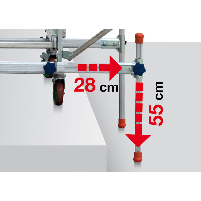 2 barres stabilisatrices FACAL pour échafaudages ALTO - ALT-LIV