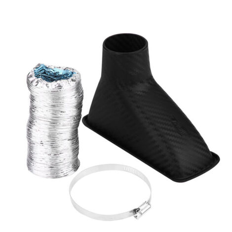 Kit d'entonnoir de tuyau d'entrée de Turbine Turbo d'admission d'air de pare-chocs avant modifié de voiture universel carré