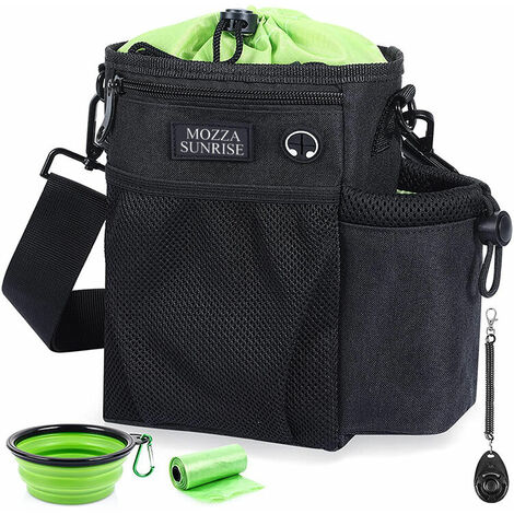 Kit d'entraînement pour chiens et chiens avec croquet de marche, noir + vert