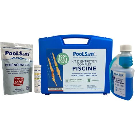 Kit d'entretien complet Poolsan sans chlore piscine 25-40m³