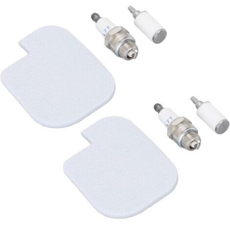 Kit d'entretien de Tronçonneuse 2 Ensemble éponge Filtre à Air Portable Bougie D'allumage pour McCulloch CS360T CS400T CS420T Tronçonneuses Accessoires Outils de Jardin Durables