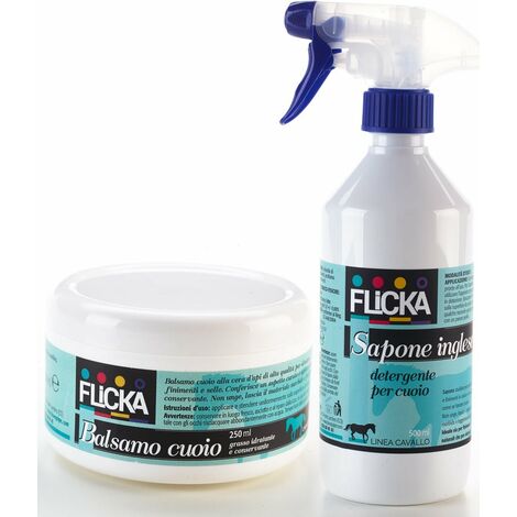 Kit d'entretien et de nettoyage du cuir 1 savon 500 ml più 1 revitalisant 250 ml