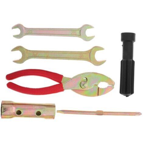 Kit D'entretien Moto Compact 10 Pièces Avec Pinces, Tournevis Et Extracteur De Bouchon, Outils Portables Pour Réparation Rapide Et Maintenance De Véhicules Motorisés