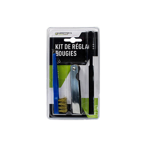 Kit D'entretien Pour Bougie D'allumage Et Rupteur Composé D'un Jeu De Cales, Une Lime Plate Et Une Brosse. (sous Coque).