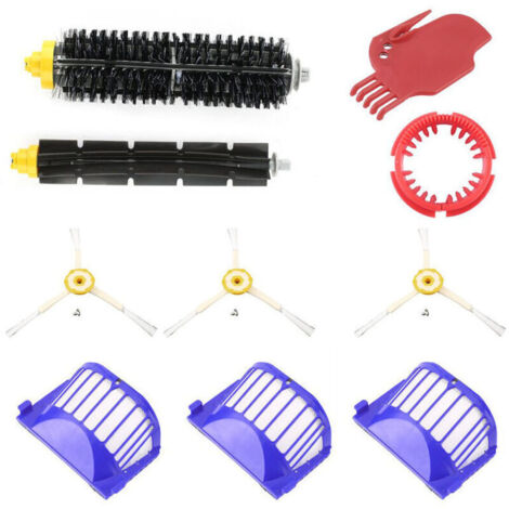 Kit d'entretien pour iRobot Roomba avec brosses et filtres - série 500 600 585 595 620 630 650 660 680 690..DEBUNS