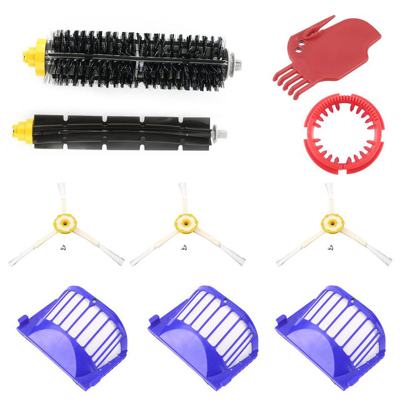 Kit d'entretien pour iRobot Roomba avec brosses et filtres - série 500 600 585 595 620 630 650 660 680 690