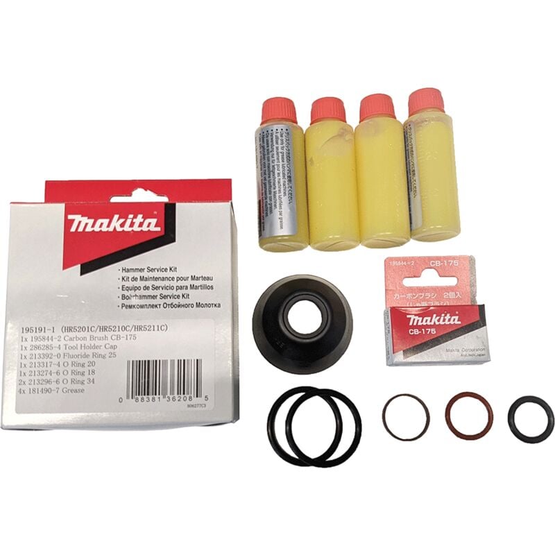 Makita - kit d'entretien pour marteau de démolition HR5201C/5210/5211 Cod. 195191-1
