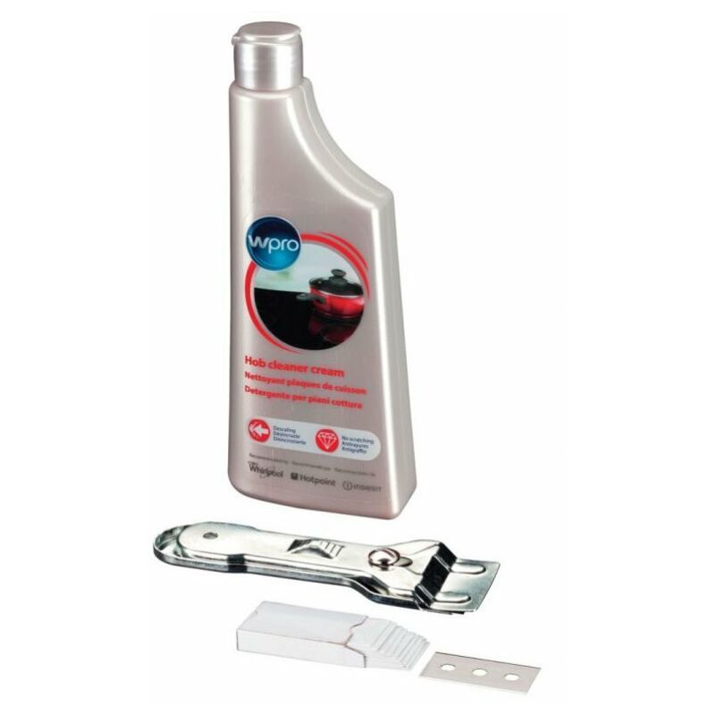 Kit nettoyant plaques vitro creme 250ML + grattoir pour...