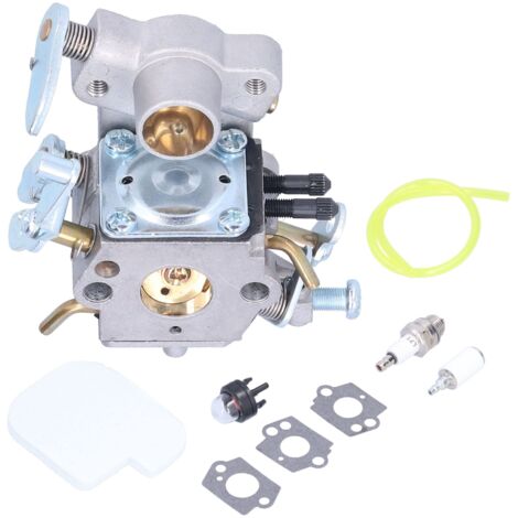 Kit d'entretien pour tronçonneuse Poulan P3314 P3416 P4018 PP3816 C1M‑W26C avec carburateur, bougie, filtres et accessoires en aluminium