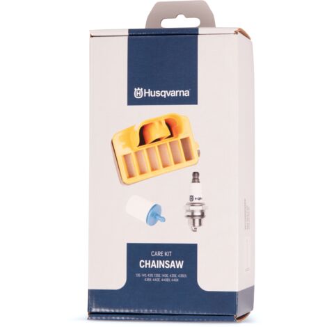 Kit d'entretien tronçonneuse – 597919707 – Filtre à air et bougie d'allumage – Pour modèles Husqvarna 135, 140, 435, 440