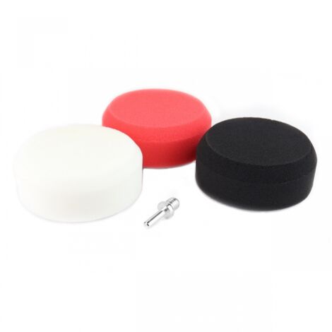 Kit d'éponges de polissage 3x125mm + adaptateur M14 AMIO-02648