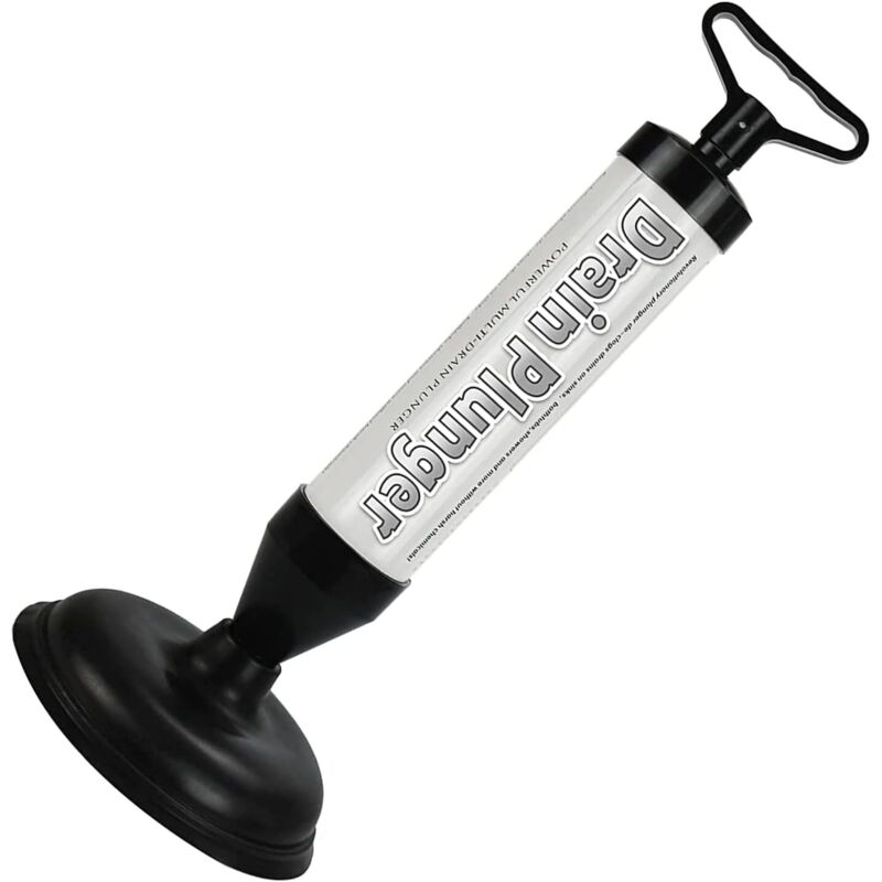 Kit desatascador de inodoros con bomba de aire para destapar inodoros, bañeras, duchas, lavabos y desagües.
