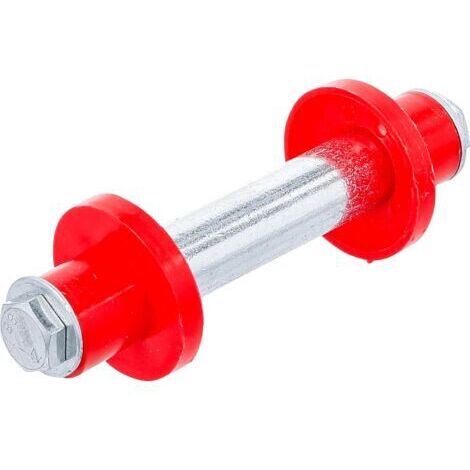 Kit d'essieu de roue de chariot à main BGS DIY 81951, 128 mm Ø 20 mm, avec 2 rondelles