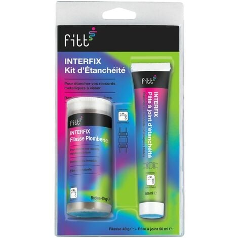Kit d'étanchéité Filasse 40g et Pâte à joint 50 ml Spécial Eau Potable - INTERFIX de INTERPLAST
