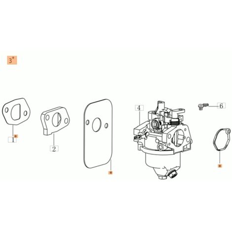 Kit d'étanchéité pour tondeuse à gazon modèles G44TK G48TK ORIGINAL EMAK L661570