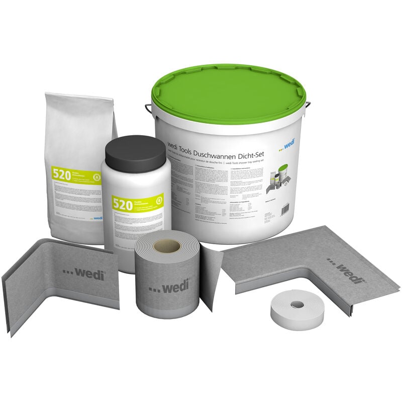 Kit d'étanchéité Wedi Tools pour tous types de receveur de douche à poser