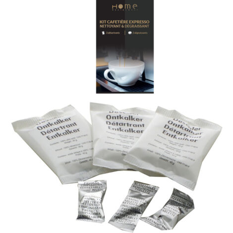 Kit detartrant degraissant pour Cafetiere expresso  50924 pour Cafetière - Expresso broyeur