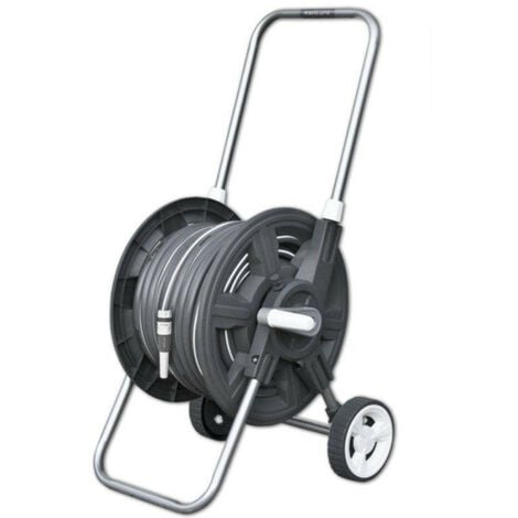 Kit dévidoir avec tuyau d'arrosage 1/2" WHITE LINE 30 mètres