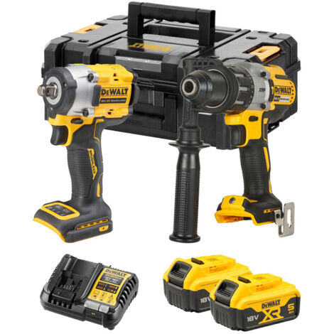 Kit DeWalt DCD996 + DCF921 con 2 baterías DCB184 y cargador XR