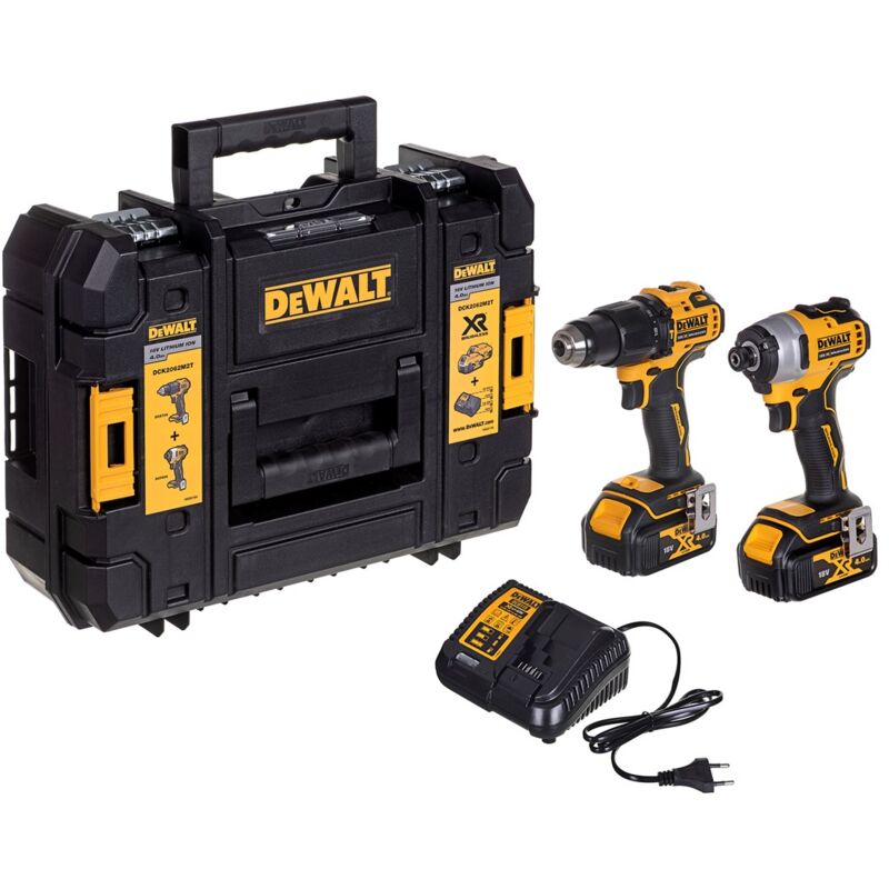 Kit Outils DEWALT DCK2062M2T – Perceuse-Visseuse + Visseuse À Chocs, 2 Batteries 4Ah - vue 3