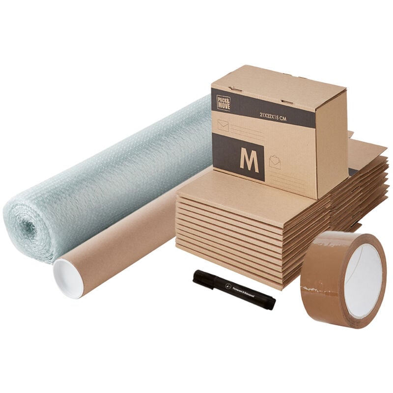 Kit d'expédition + marqueur noir et adhésif offert - Pack And Move
