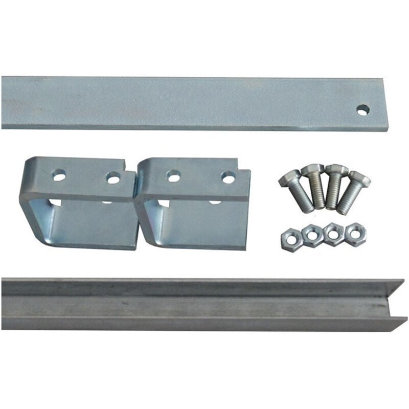 Kit d'extension de rail de roulement 80841 acier galvanisé pour kit de rail de roulement 45x8 mm betz