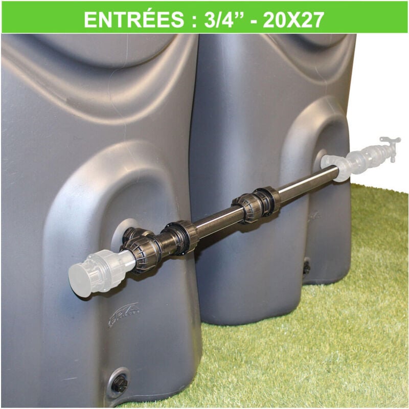 Kit d'extension rigide pour récupérateurs d'eau de pluie (filetage 3/4' - 20x27)