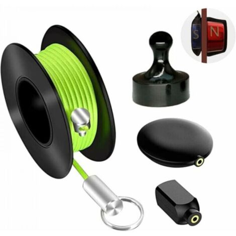 Kit d'extracteur de câble magnétique professionnel pour électriciens, support de tuyau d'électricien, outil de câble, utilisé pour les tuyaux/électriciens/jardinage/bureau